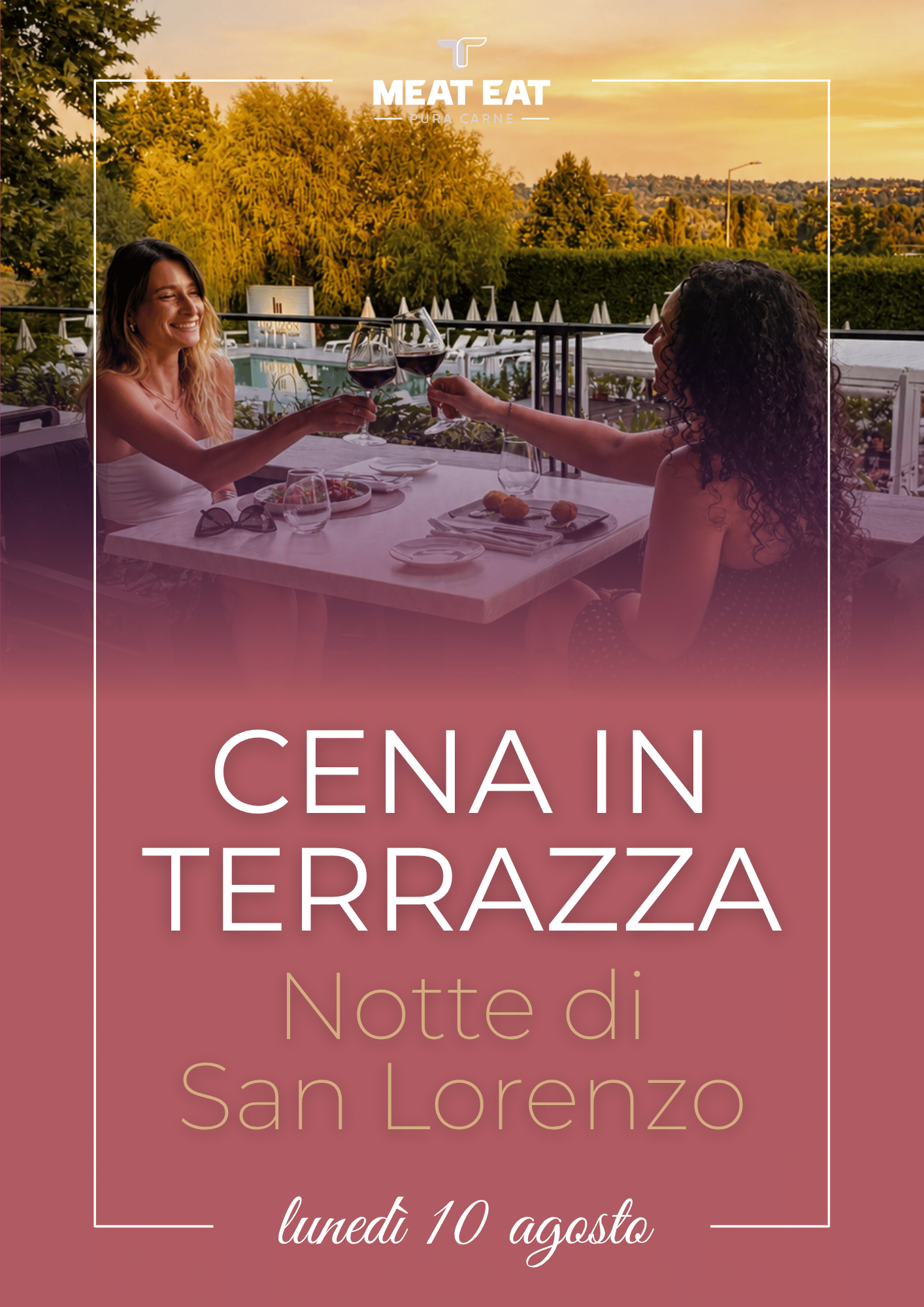 Locandina Cena in terrazza — Notte di San Lorenzo